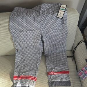Charter Club Kids Pajama Bottoms in Gray with Red Stripes